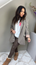 Brown metallic legging