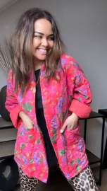 Giulia fuchsia flower jacket