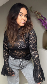Black lace top