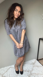 Sparkle silver tee dress