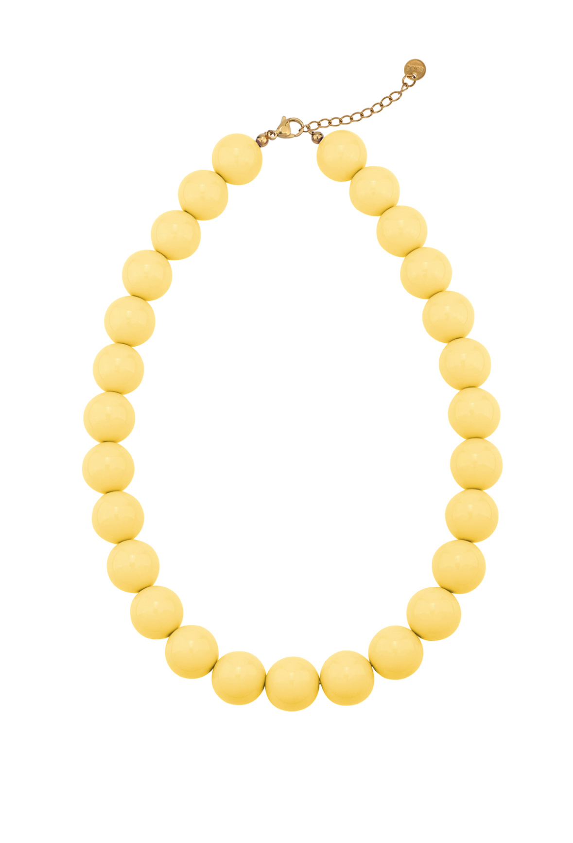 Bubble necklace yellow