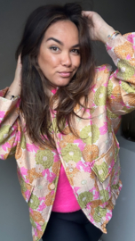 Boho flower bomber