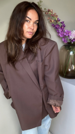 The Kylie blazer donkerbruin