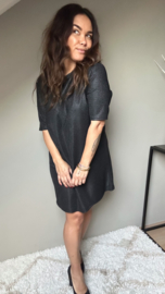 Sparkle black tee dress