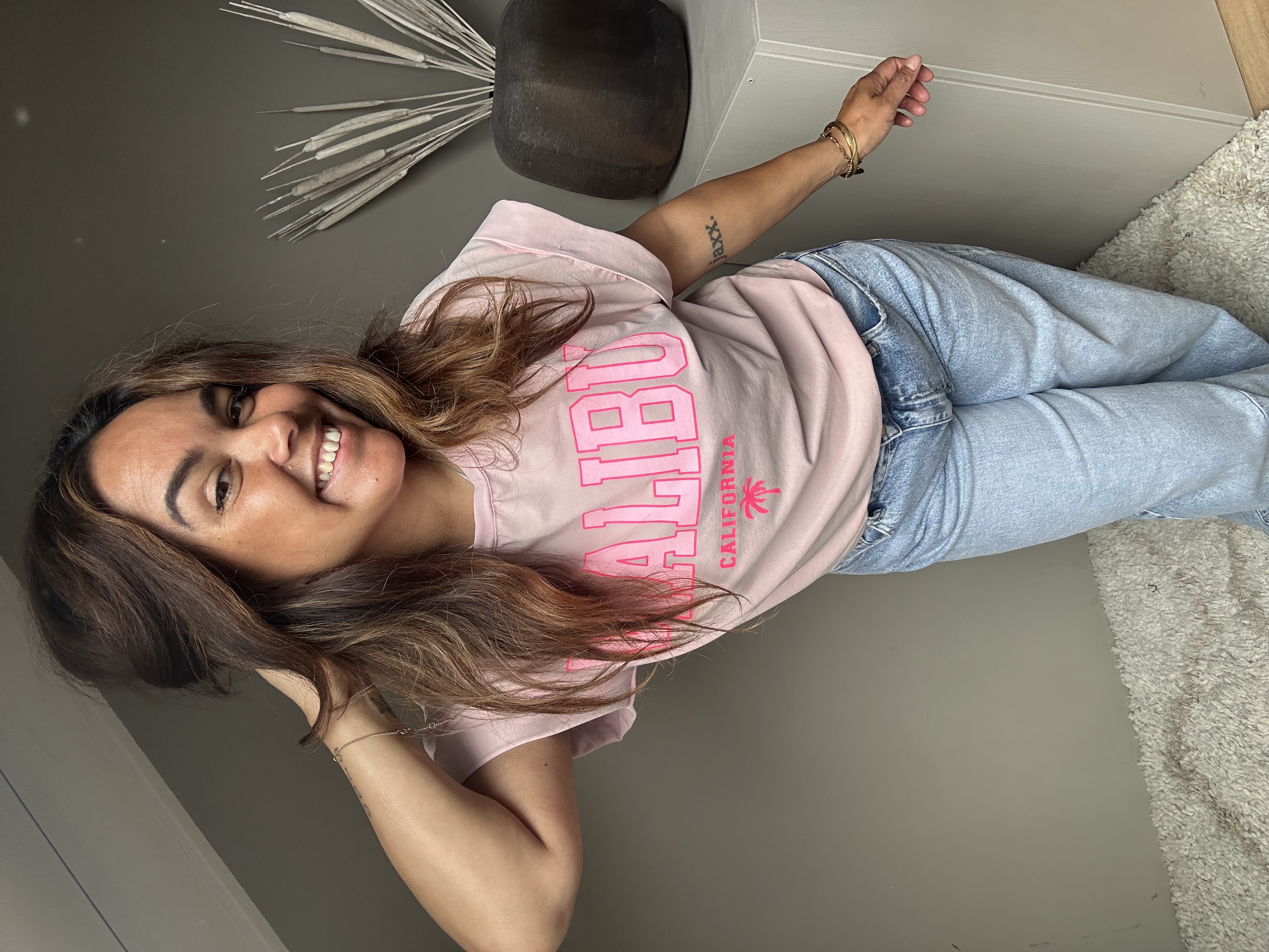 Malibu tee pink