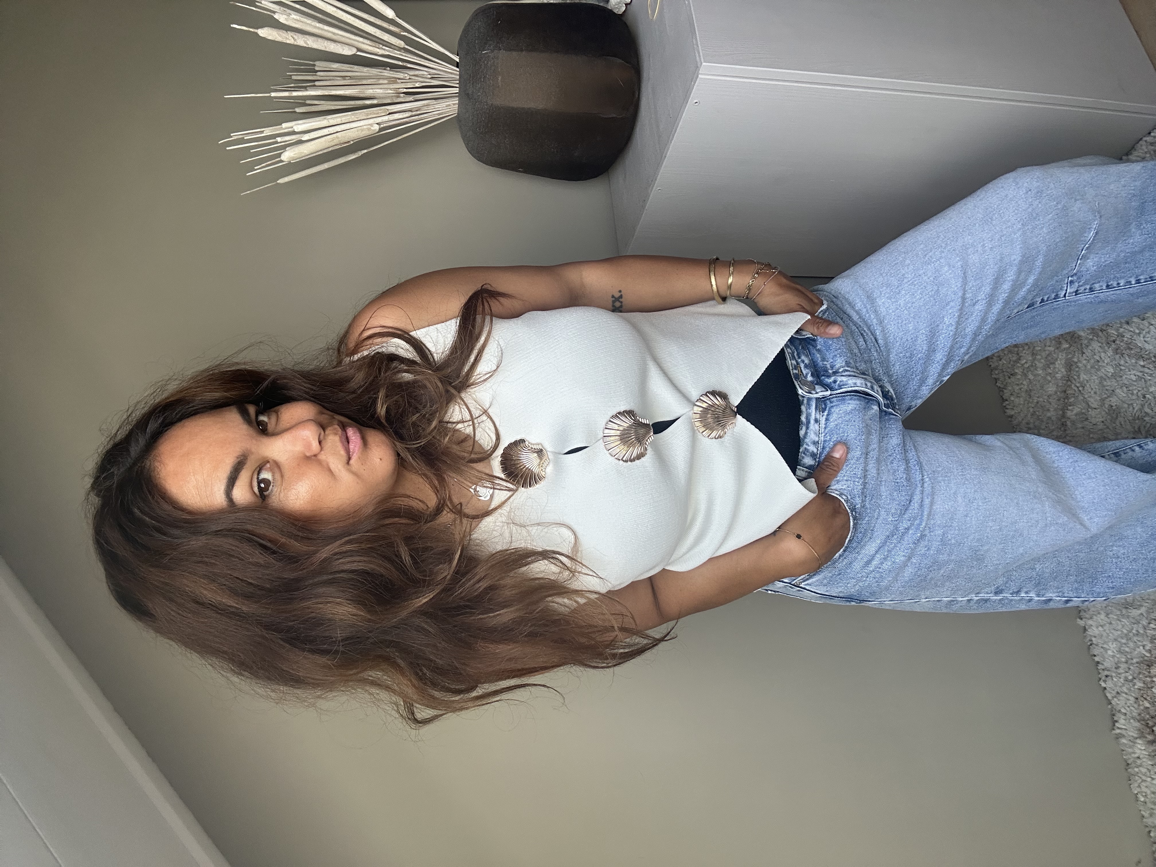 White Shell gilet