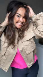 Beige short jacket