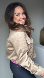 Beige short jacket
