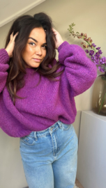 Lima knit deep purple