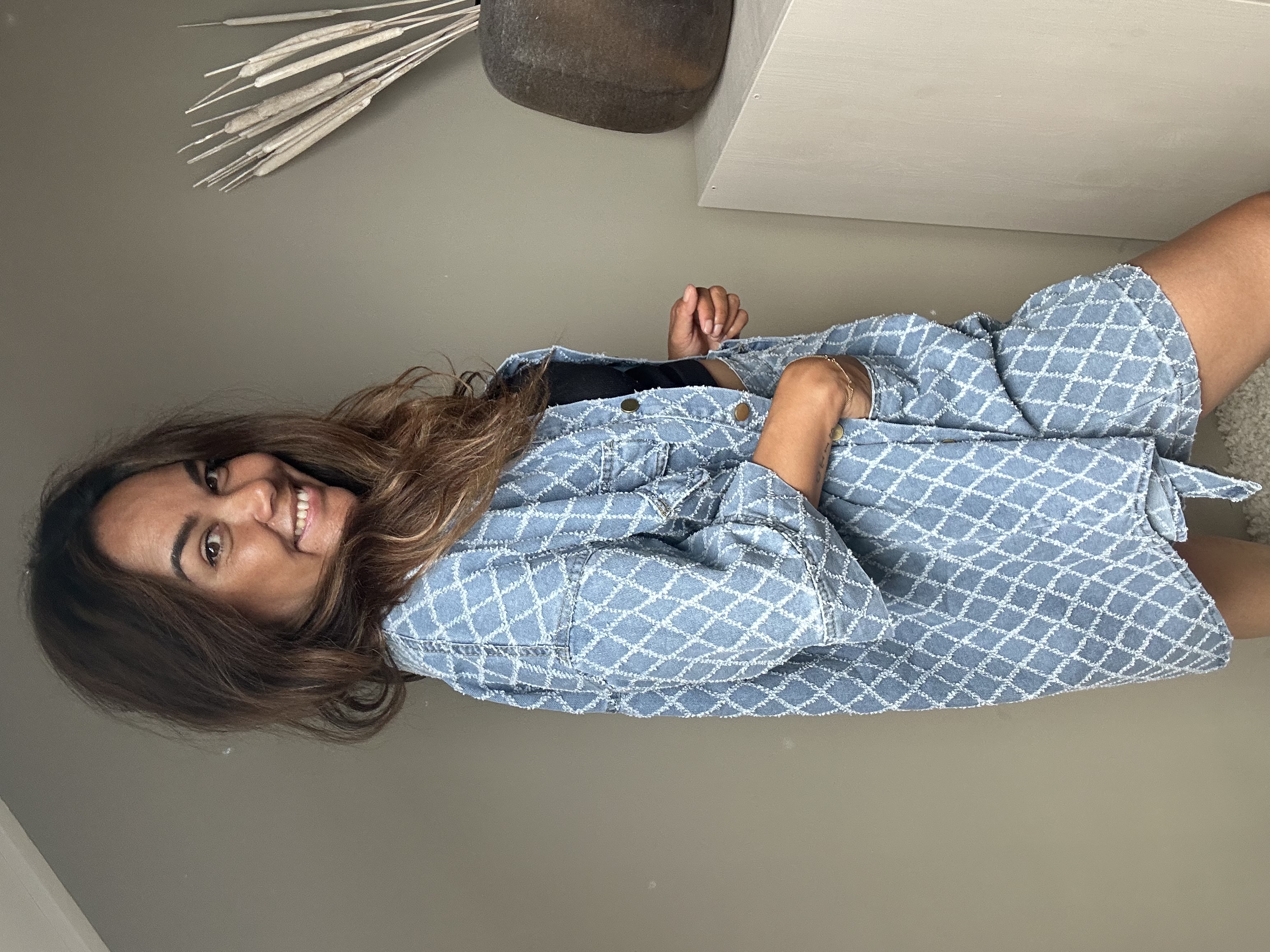 Denim oversized set