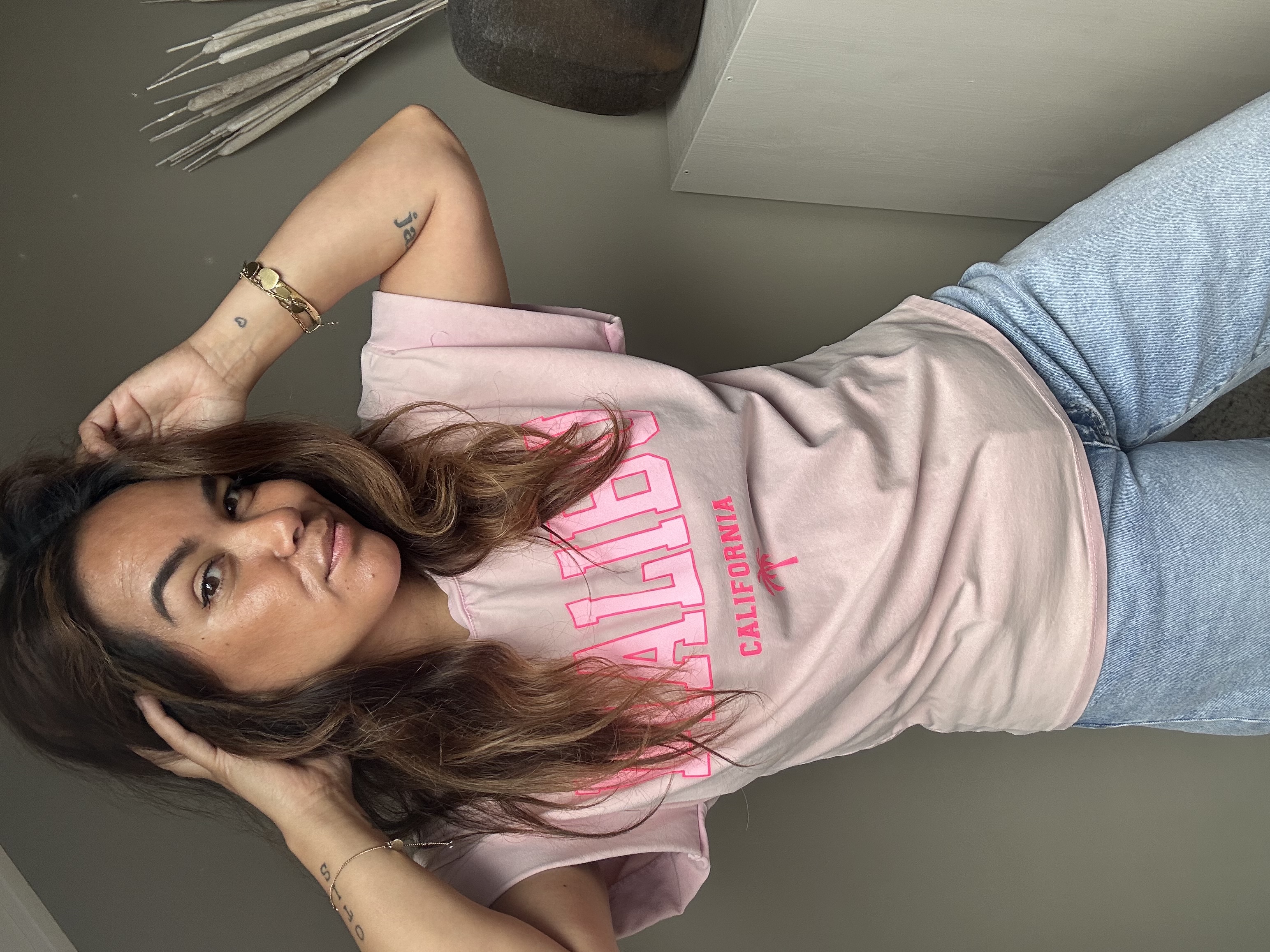 Malibu tee pink