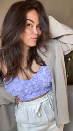 Purple flower top