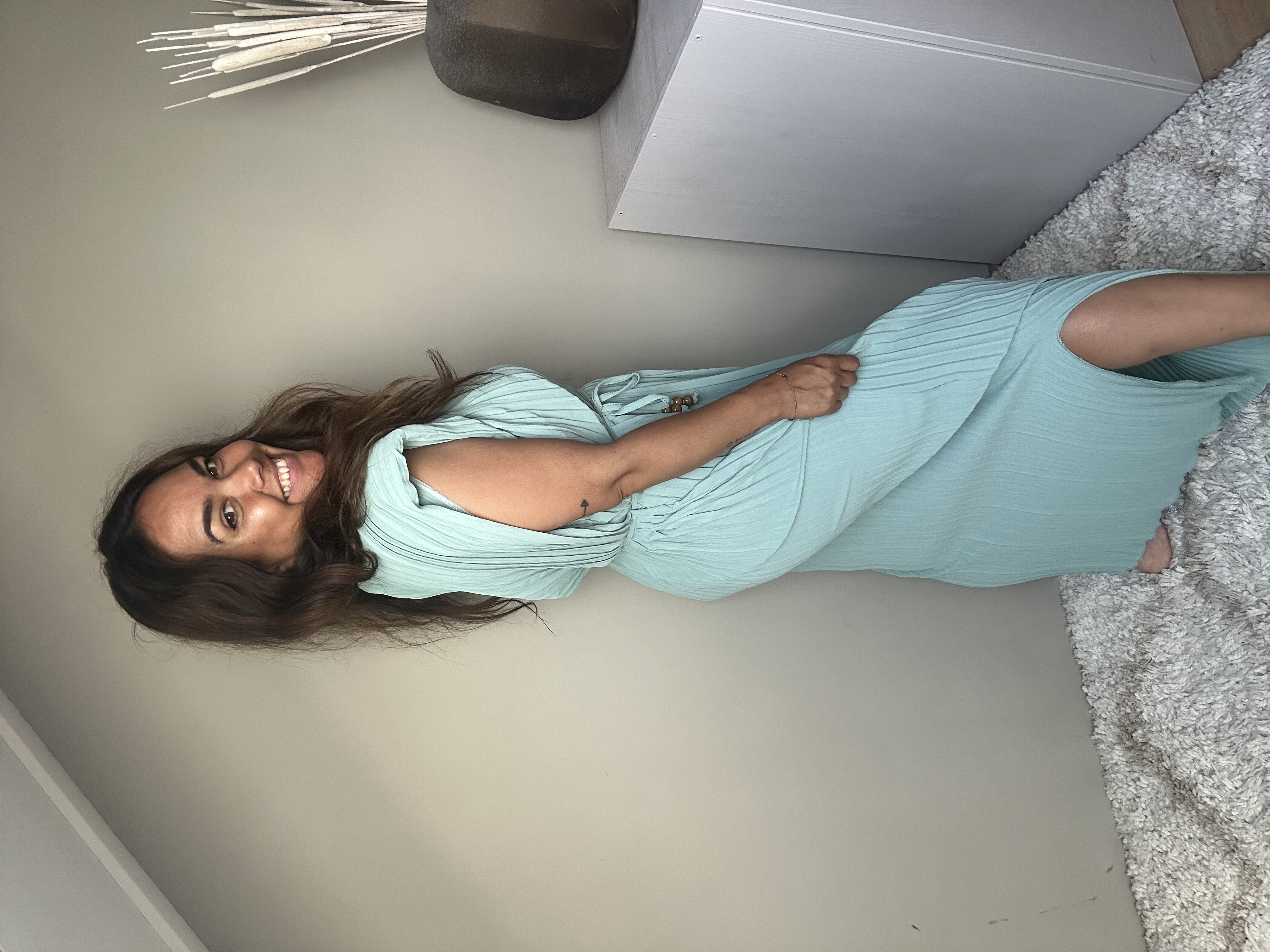 Leslie dress green