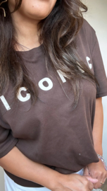 ICONIC TEE brown