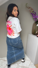 Denim split rok