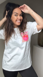 Because I’m happy tee white
