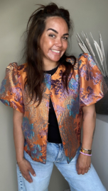 Orange flower jacket