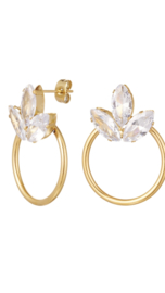 Sparkle gold earrings