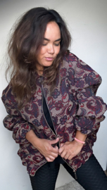 Boho bomber leaf