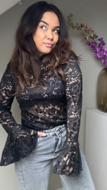 Black lace top