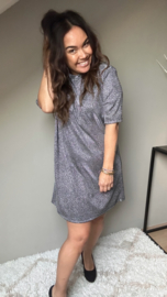 Sparkle silver tee dress