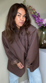 The Kylie blazer donkerbruin