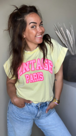 Vintage Paris tee yellow