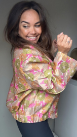 Boho flower bomber