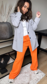 Straight pants orange