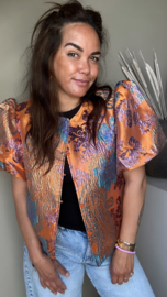 Orange flower jacket