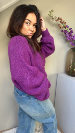 Lima knit deep purple