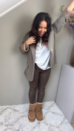 Brown metallic legging