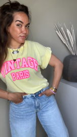 Vintage Paris tee yellow