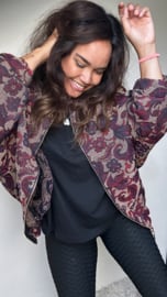 Boho bomber leaf