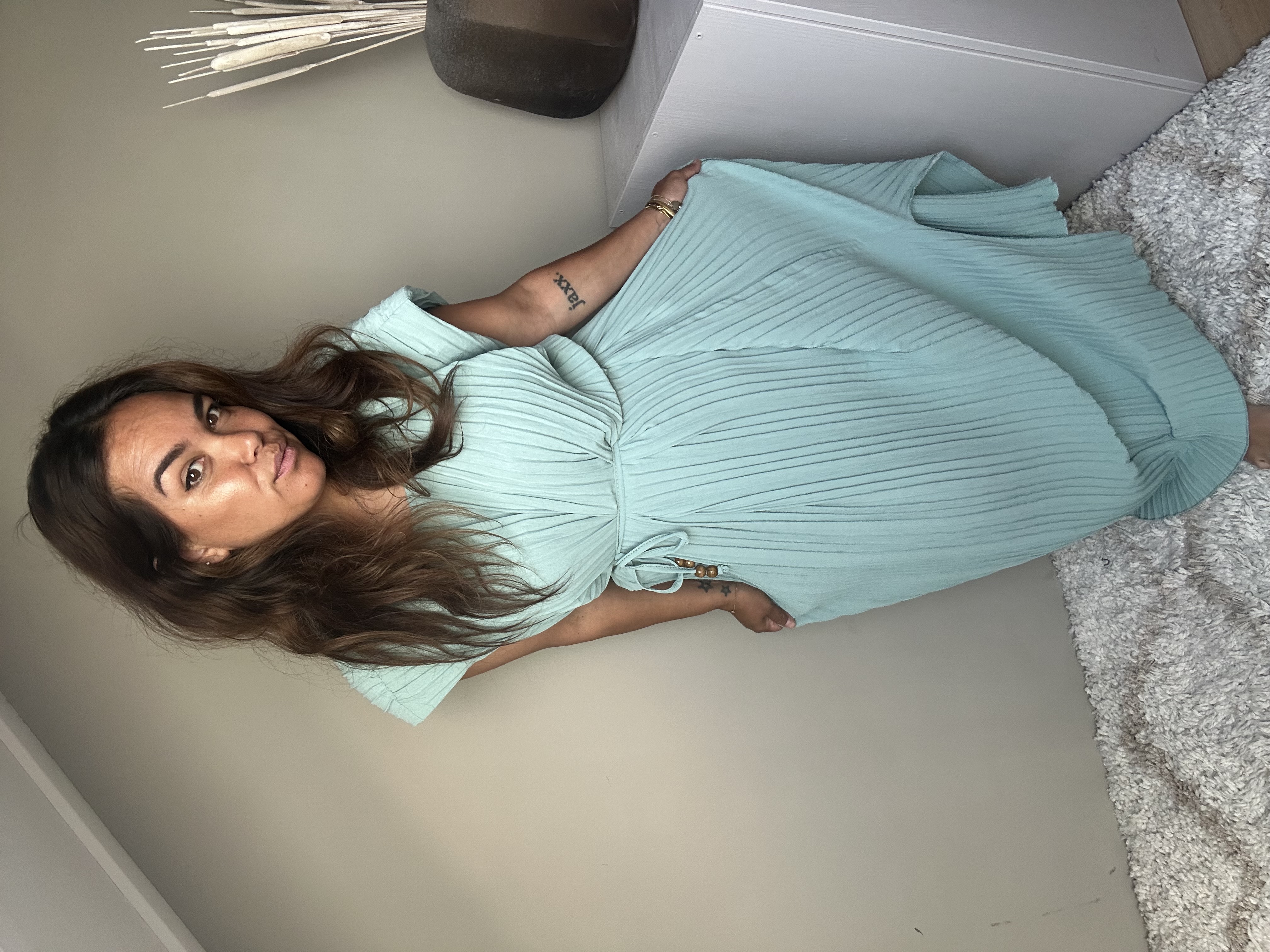 Leslie dress green