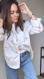 Oversized flower blouse