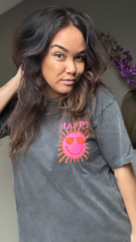 Because I’m happy tee grey