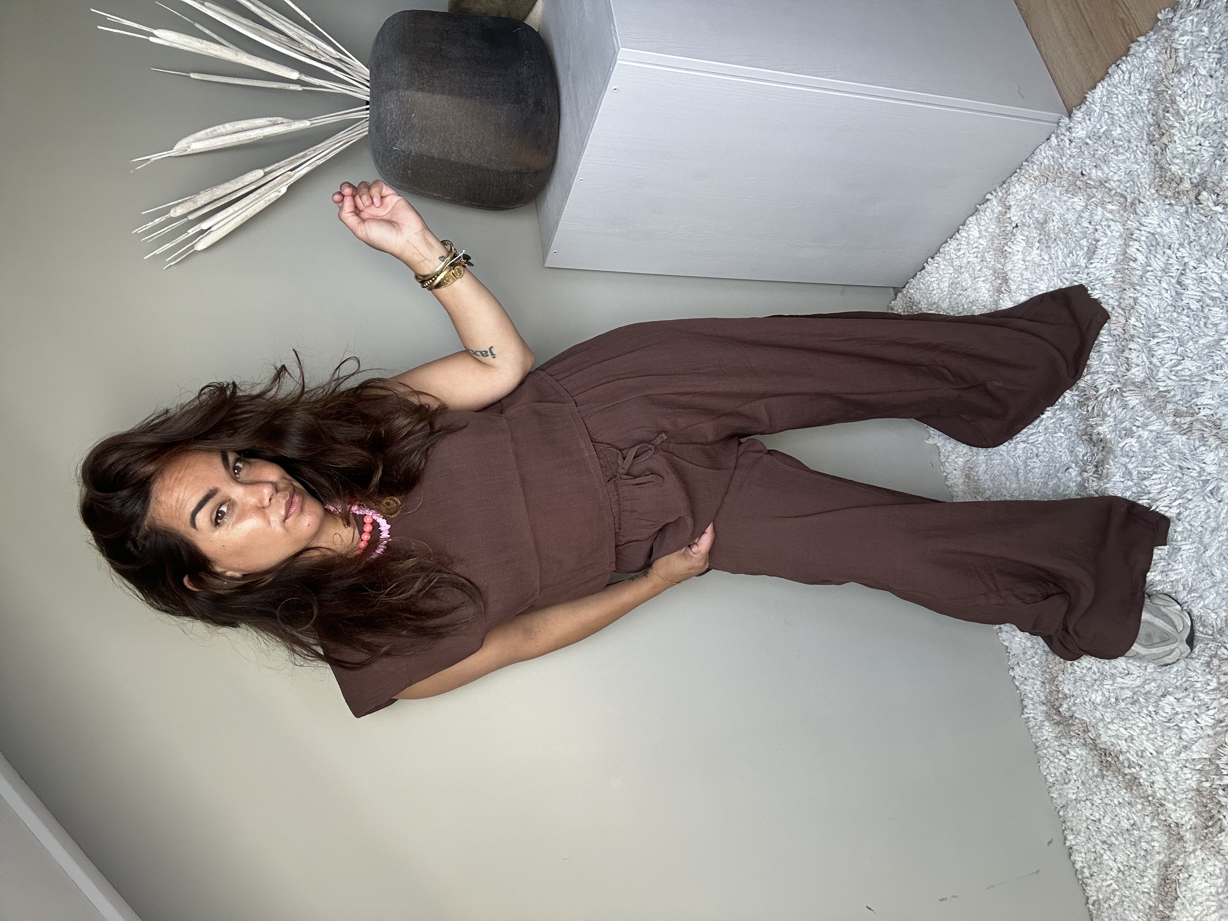 Brown two piece set
