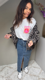 Denim split rok