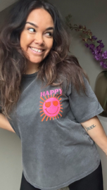 Because I’m happy tee grey