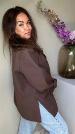 The Kylie blazer donkerbruin