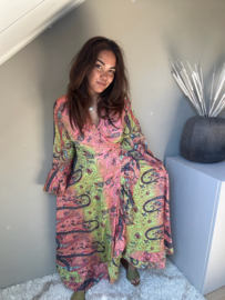 Boho wrap dress paisley