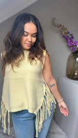 Fringe jumper yellow