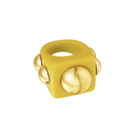 Candy studded yellow ring