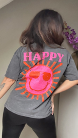 Because I’m happy tee grey