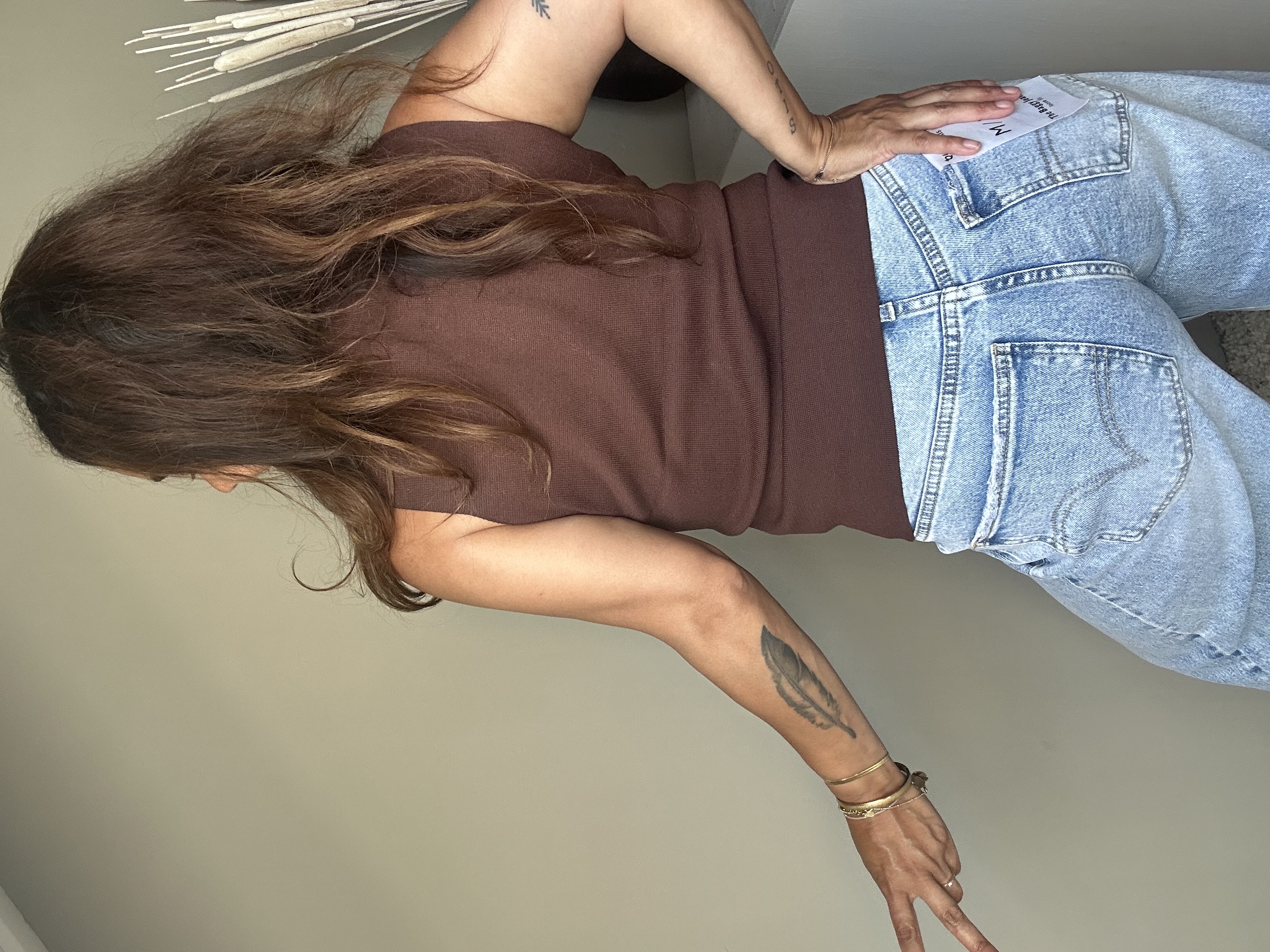 Shell top brown