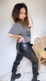 Black leather pants