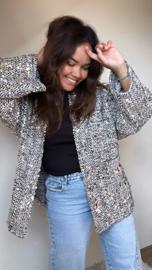 Boho jacket glitter