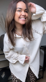Gigi oversized blouse crème