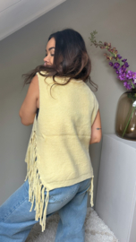 Fringe jumper yellow